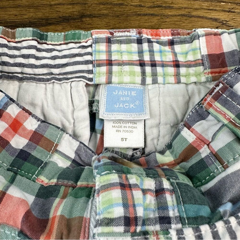Janie and Jack Madras Shorts - Picture 3 of 4